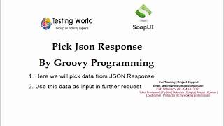 API Testing using SoapUI  Request Chaining By Groovy  Fetch Dynamic data at runtime [upl. by Felita]