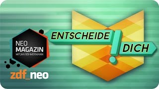 quotEntscheide Dichquot mit Herbert Feuerstein  NEO MAGAZIN mit Jan Böhmermann  ZDFneo [upl. by Eikin]