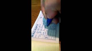 How To Fill Out Receipts For Customers by Hand [upl. by Nyahs764]