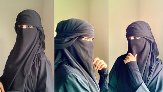 Hijab with niqab  niqab tutorial full coverage [upl. by Ile]