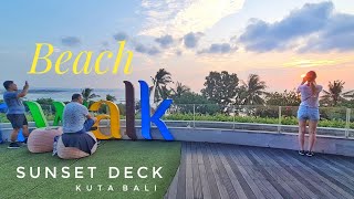 Beachwalk Sunset Deck Kuta Bali [upl. by Goodhen814]