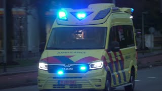 verschillende ambulances met spoed van en naar meldingen in Groningen [upl. by Eleazar]