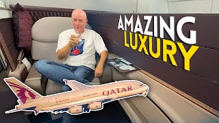 Is QATAR FIRST CLASS the most LUXURIOUS plane seat [upl. by Hyman]