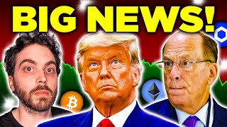 The Cryptocurrency Market is About to Go Wild Bitcoin ETF Donald Trump BlackRock amp Chainlink [upl. by Anwahsat]