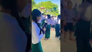 Myanmar beautiful girl dance fypシ゚viral youtubeshorts [upl. by Haropizt]