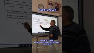 11Sınıf Biyoloji meb örnek soru çözümleri3 biology yks shorts [upl. by Nnylaehs]