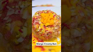 Mango Creamy Bun recipe food shorts [upl. by Kondon]