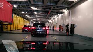 DFDS Seaways  AmsterdamNewcastle Fähre  Boarding und Hafeneinfahrt [upl. by Uria913]