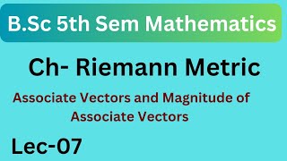 BSc 5th Semester Mathematics Tensor Analysis  Riemann Metric Important Topic [upl. by Hapte154]