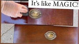 It’s LIKE MAGIC How to Refinish Wood Furniture without sanding [upl. by Lew]