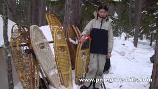 Snowshoe Making with Grandfather Ray [upl. by Rusert]