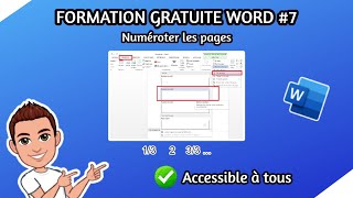 NUMEROTER LES PAGES SUR WORD [upl. by Spike]