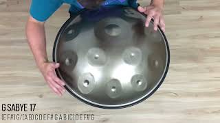 Isthmus Instruments  G Sabye 17 Handpan [upl. by Suinotna]