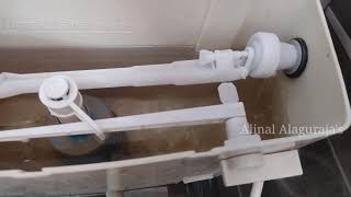 Toilet flush tank water overflow repair easy at home amp also saving money in tamil [upl. by Aelam]