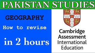 How to attempt Pakistan Studies paper in IGCSEO’levels exams paper tips  geography of pakistan [upl. by Annayar943]