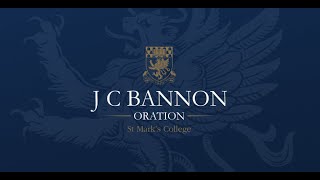 2024 J C Bannon Oration [upl. by Randa803]