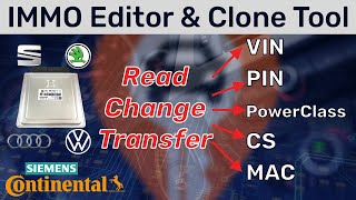 Continental Simos PCR21 Immo Editor ECU Clone Tool Transfer Extract Edit VIN PIN CS MAC POWERCLASS [upl. by Genaro]