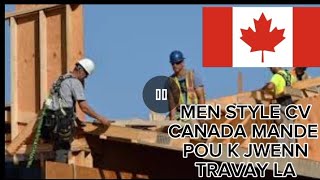 MEN PREMIER BGY POU FÈ POU JWENN TRAVAIL CANADA A [upl. by Atiuqan]