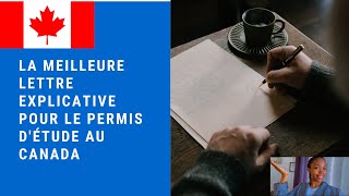 La Lettre Explicative Qui te Permettra DObtenir Ton Permis dÉtude au Canada [upl. by Naletak]