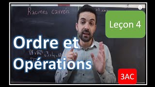 maths 3ème année collège  Ordre et opérations  partie 1 [upl. by Vyner]