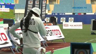 Deepika Kumari v Ki Bo Bae – recurve women gold  Shanghai 2010 Archery World Cup stage 4 [upl. by Mctyre314]