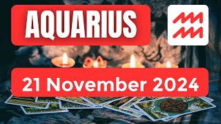 Aquarius horoscope  Aquarius Horoscope for Today 21 November 2024 [upl. by Yenot53]