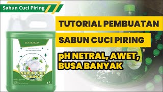 Tutorial Cara Membuat Sabun Cuci Piring  Busa Banyak  Aman di Kulit  Awet [upl. by Biggs451]