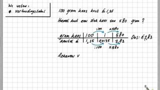 Rekenen in verhoudingstabellen MH [upl. by Uolymme]