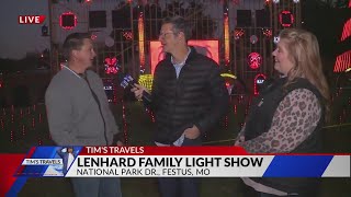 Tims Travels Lenhard Family Light Show [upl. by Denoting]