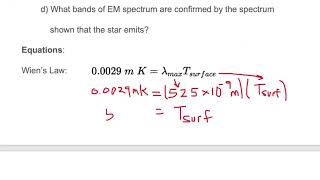 Wiens Law calculation [upl. by Charmine]