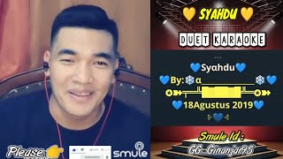 Syahdu  Smule Karaoke  duet [upl. by Ahsinom]