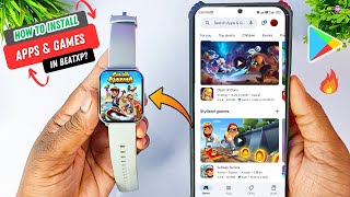 How To Install Apps and Games in beatXP Marv Neo Smartwatch  💯🔥 [upl. by Eisse111]