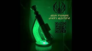 Jedi Forges 3D Printed Vertical LED Lightsaber Stand [upl. by Tserof]