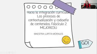 Hacia la int curricular Procesos de contextualización y codiseño contenidos Fascículo 2 MEJOREDU [upl. by Ahseral]