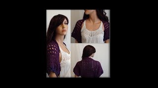 How to Crochet a Shrug  Bolero Pattern 114│by ThePatternFamily [upl. by Machute]