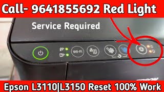 Epson L3150 red light blinking solution [upl. by Lotti]