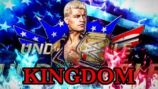 WWE Cody Rhodes quotKingdomquot Official Theme Song 2024 [upl. by Attayek]