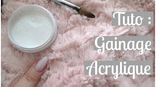 TUTO Pose de lacrylique sur Ongles Naturels  Gainage en Acrylique  Melissa Easy Nails [upl. by Yettie]