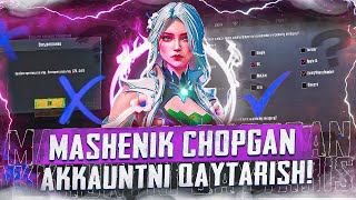 QANDAY QILIB CHOPILGAN AKKAUNTNI QAYATARISH😱 pubgmobile [upl. by Huebner]