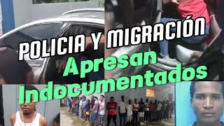 Policías y migración detienen dos vehículos cargado de indocumentados en Maizal y Mao [upl. by Leirrad]