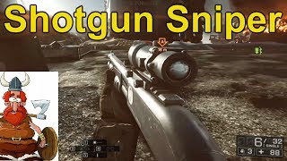 BATTLEFIELD 4  Shotgun Sniper Best Of Viking Technology [upl. by Yclehc434]