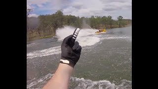 Jet Ski Rage And Water Fight  Seadoo RXPX  Yamaha FZS [upl. by Sucramej]