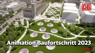 Stuttgart 21 Animation Baufortschritt 2023 [upl. by Atikat]