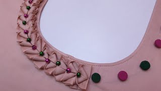 Latest and Easy Neck Design for KurtiSuit Cutting and Stitching [upl. by Avie857]