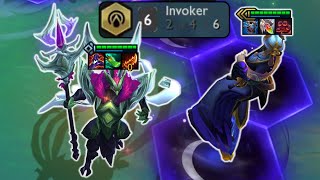 6 Invokers  Alune Reroll Duo Carry With Azir  Set 11 Inkborn Fables [upl. by Alakam]