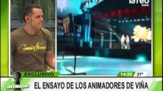 Exclusivo El ensayo de los animadores de Viña [upl. by Noslrac]