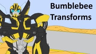 Transformers Prime Beast Hunters Bumblebee Transforms [upl. by Aneehsat]