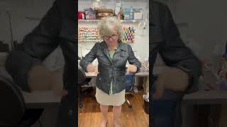 How to Upsize a Fitted Jacket upcyclingfashion sewing womensclothing [upl. by Klina]