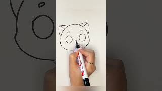 How to Draw a Cute Cat Simple and Fun Drawing Tutorial [upl. by Anifad323]