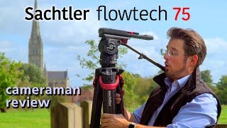 Sachtler Flowtech 75 Tripod HandsOn Review  by UK Cameraman John Fry [upl. by Eelyrehc]